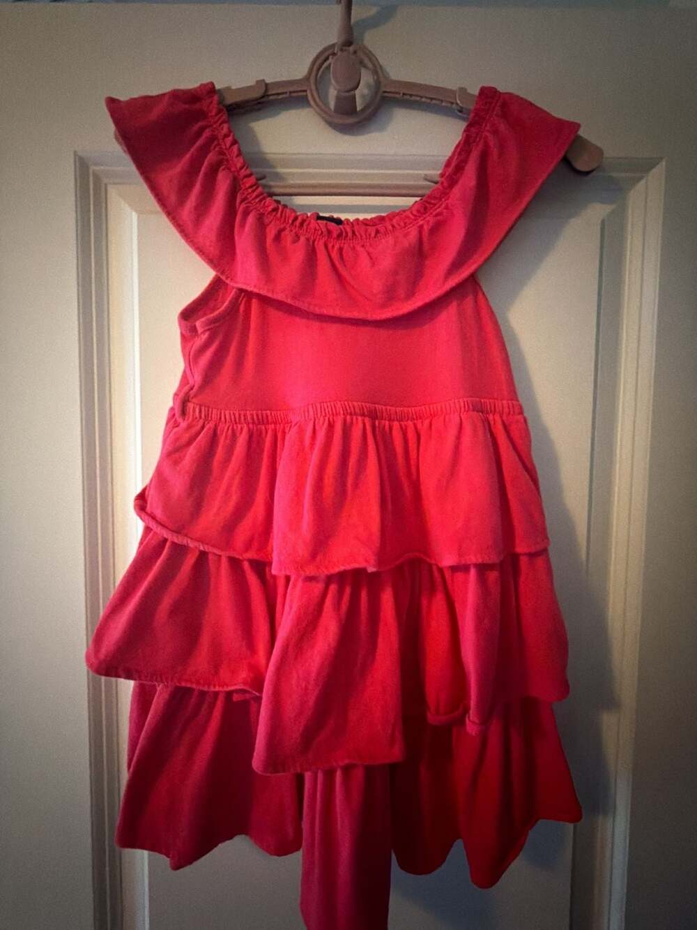 babyGap Red Tiered Ruffle Toddler Dress Size 3 Years